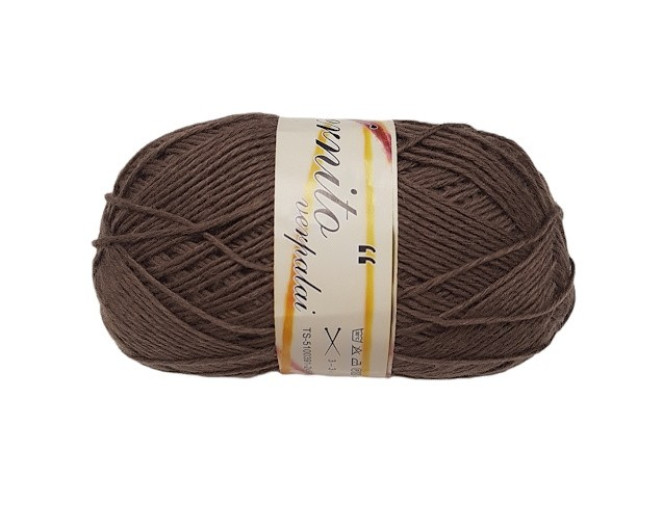 Combed semi-cotton Light brown