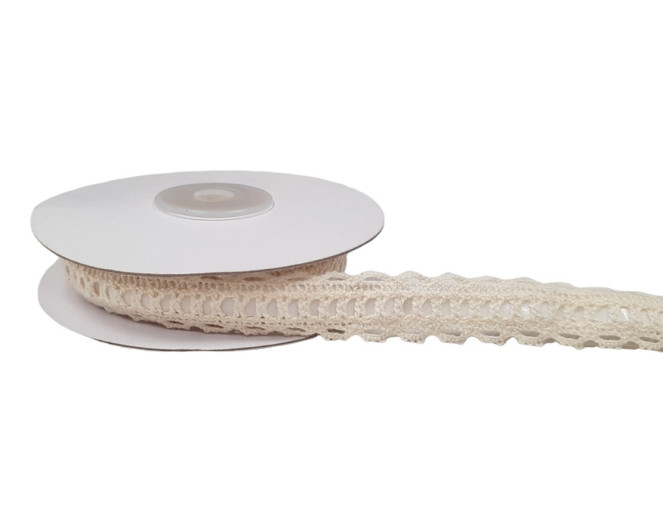 Medvilninis nėrinys su klijais 20mm | 4,5m