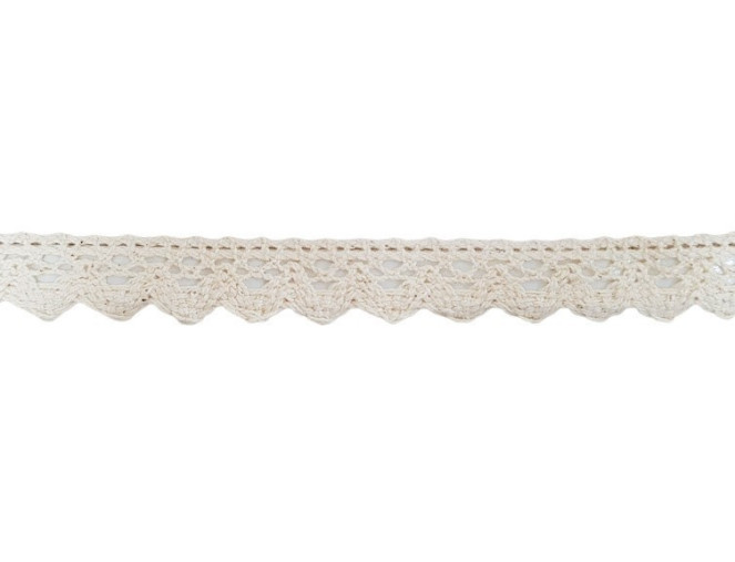 Cotton lace with glue 20mm | 4,5m