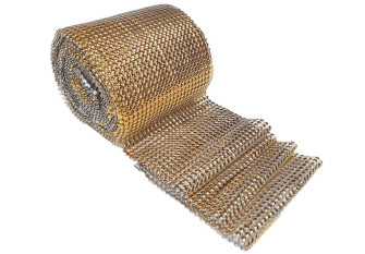 Decorative ribbon with crystals 11,5cm | 2 colours
