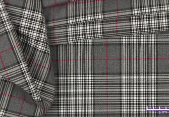 Checkered fabric Grey