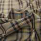 Checkered fabric Cocoa turquoise yellow