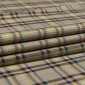 Checkered fabric Cocoa turquoise yellow pigiau