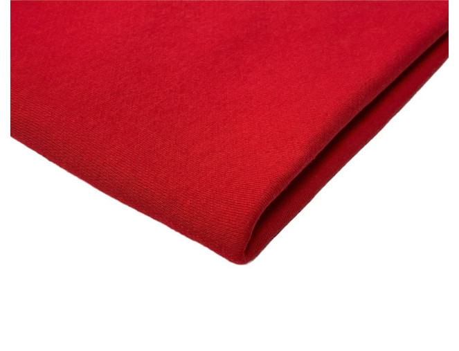 Three-thread terry knitted fabric Red