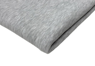 Three-thread knitted fabric Light grey melange