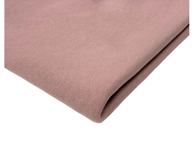Three-thread terry knitted fabric Ash pink