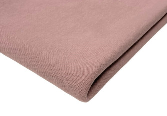Three-thread terry knitted fabric Ash pink