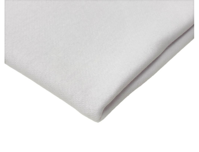 Three-thread terry knitted fabric White