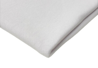 Three-thread terry knitted fabric White