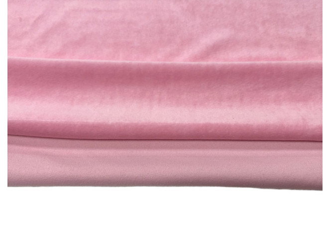 Medvilninis veliūras Rožinis 220gr/kv.m. pigiau