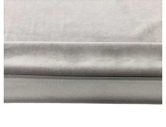 Medvilninis veliūras Šviesiai pilkas 220gr/kv.m. pigiau