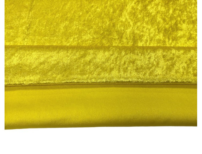 Glamžytas aksomas Geltonas plonesnis pigiau