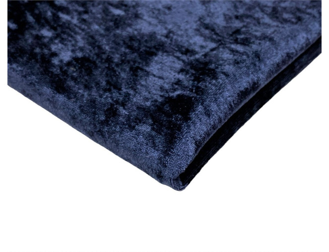 Pleated velvet Dark blue thinner