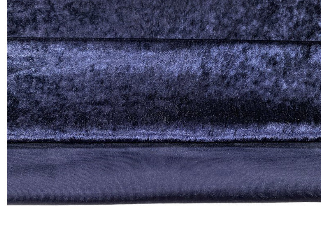 Pleated velvet Dark blue thinner pigiau