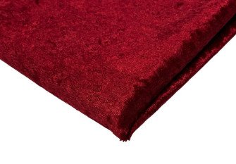 Creased velvet Dark red thinner