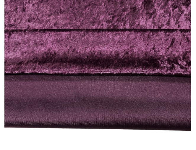 Glamžytas aksomas Slyva plonesnis pigiau