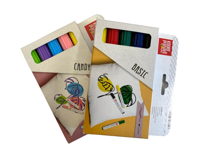 Markers (markers) for textiles 2 - 4mm | 5pcs.
