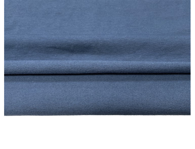 Terry knitted fabric Denim blue 240gr/kv.m. pigiau