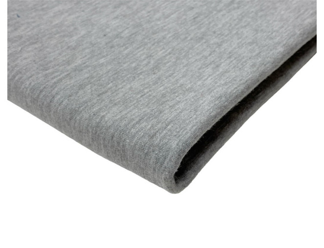Knitted fabric Light grey melange 240gr/kv.m.