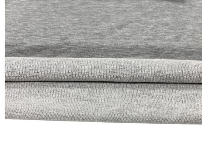 Knitted fabric Light grey melange 240gr/kv.m. pigiau