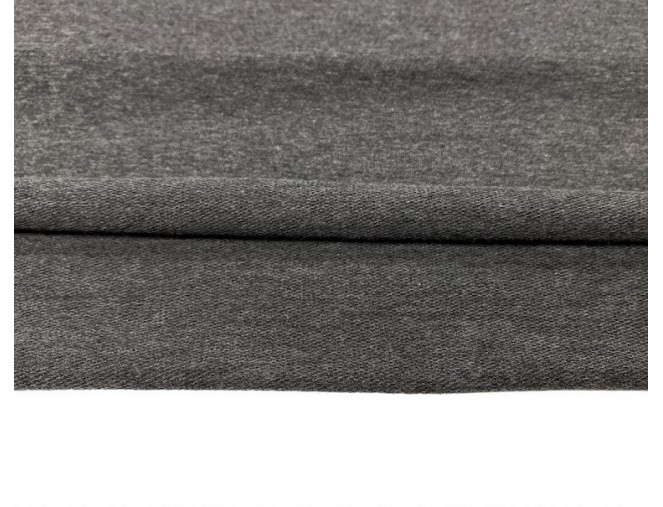 Knitted fabric Grey melange 240gr/kv.m. pigiau