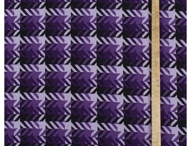 Vilnonis audinys Violetiniai raštai internetu