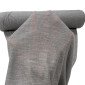 Merino wool knitted fabric Grey RIB internetu