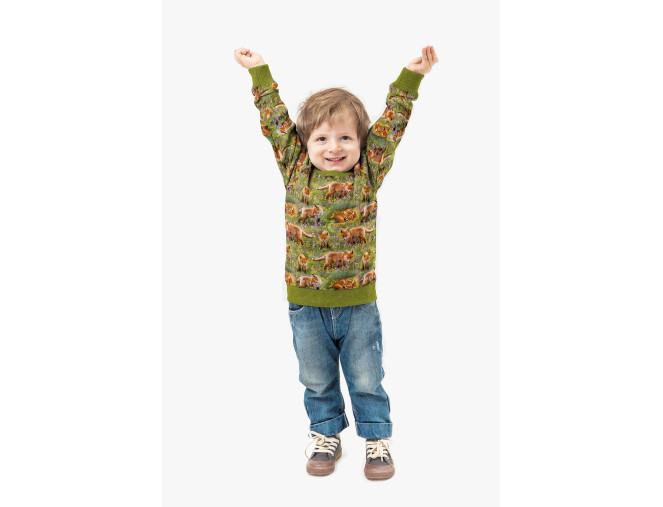 Kilpinis trikotažas Lapės 3D pristatymas per 1-4 d.d.