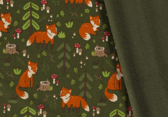 Knitted top with pile Fox