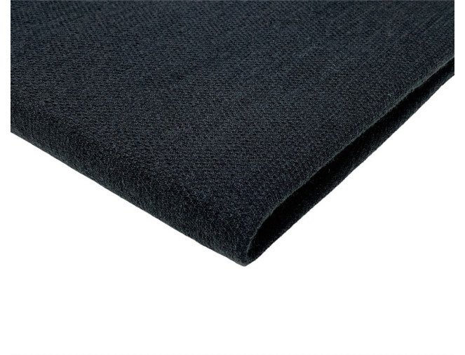 Merino vilnos trikotažas Juodas BROKUOTAS