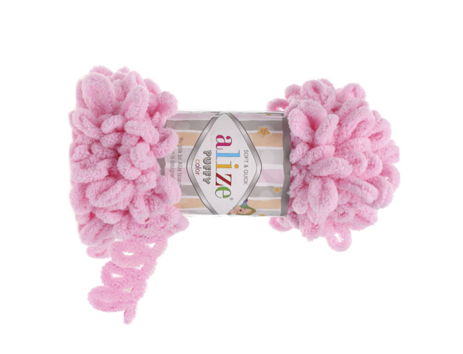 Alize puffy 100gr | 9m Spalva - 185 Rožinė