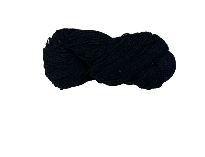 Wool yarn Black 100gr 220m