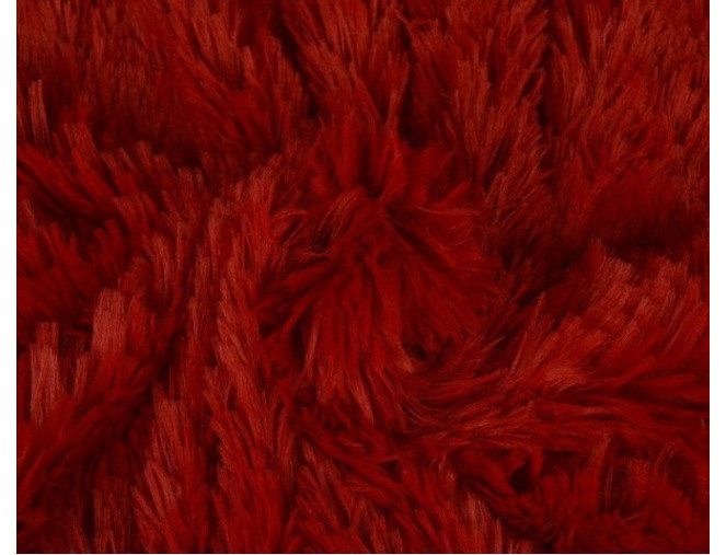 Faux fur - plush Red