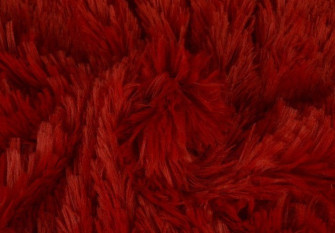 Faux fur - plush Red