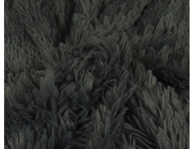 Faux fur - plush Dark grey