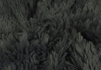 Faux fur - plush Dark grey