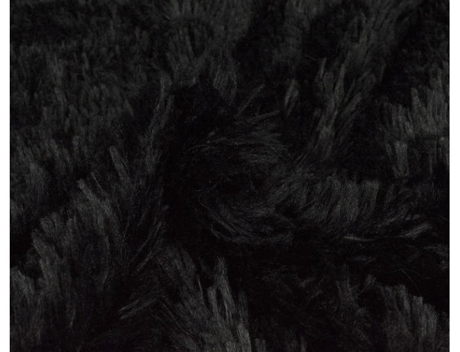 Faux fur - plush Black