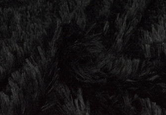 Faux fur - plush Black