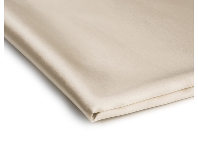 Thin satin fabric with elastane Light Beige