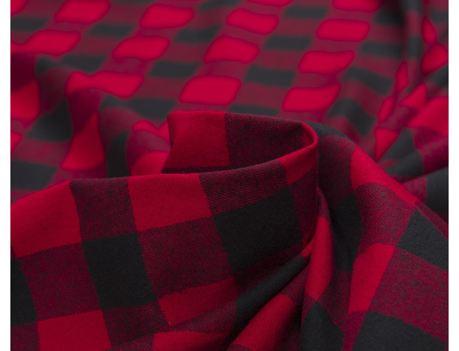 Plaid flannel Red pigiau