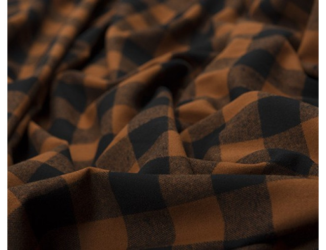 Checkered flannel Caramel