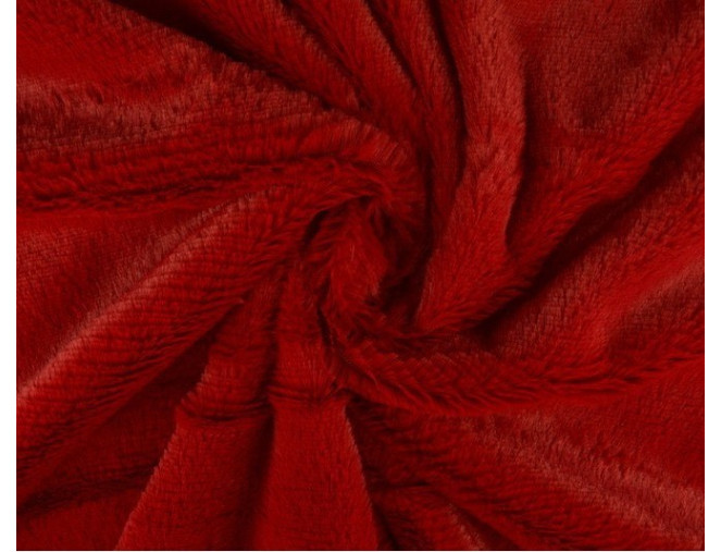 Faux fur - plush Red