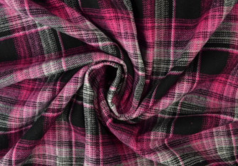 Languota flanelė Rožinė juoda