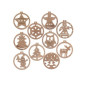 Wooden Christmas toys 10pcs