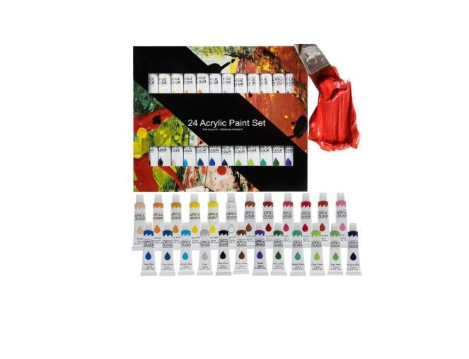 Acrylic paints 24 colours 12ml each