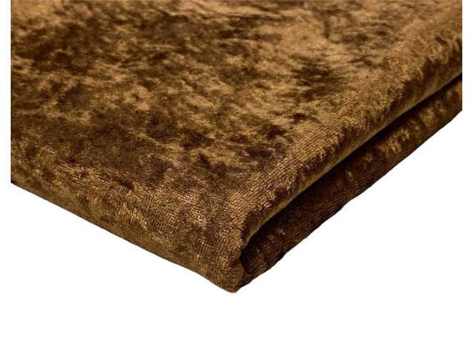 Pleated velvet Light brown thinner