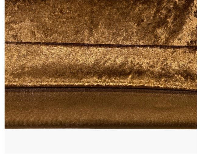 Pleated velvet Light brown thinner pigiau