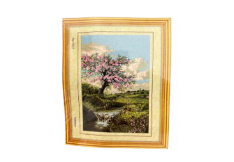 Embroidery painting with thread 40x50cm Spring