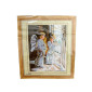 Embroidery painting with thread Angels