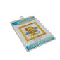 Embroidery painting with thread 16x16cm Teddy Bear